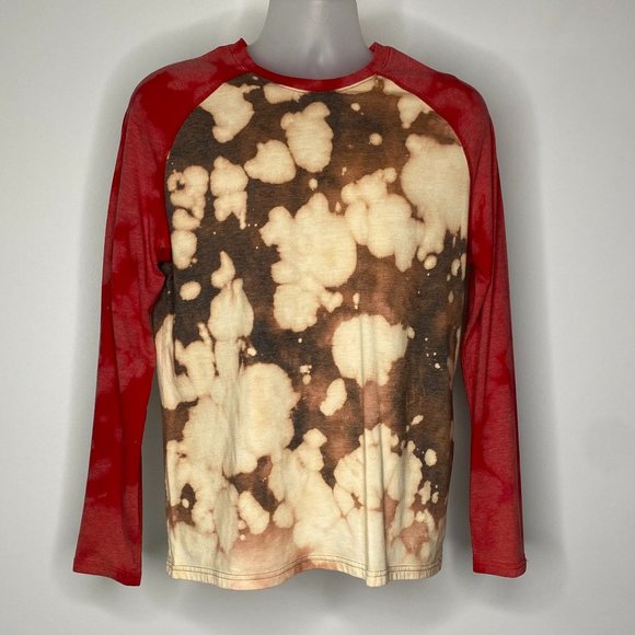 Other - Color Block Acid Wash Shirt